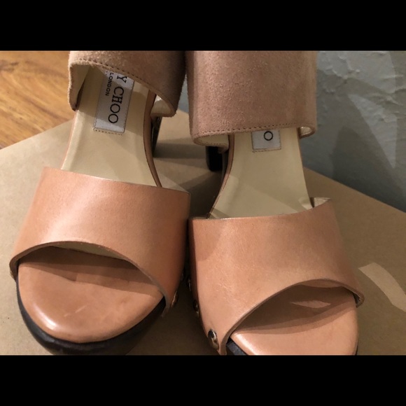 Jimmy Choo Leather/Suede Heel, Size 6 - Picture 6 of 13